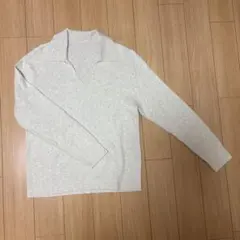 UNIQLO ウォッシャブルニットリブポロセーター