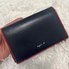 アニエスベー　折り財布　ネイビー色　レディース ネイビー（紺）系 Agnes b(アニエスベー) 折りたたみ財布(レディース