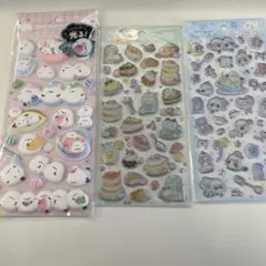 【新品未使用】クーリア　光る　もっちもちシール　もちえなが　シマエナガ　他