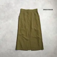 DRESSTERIOR ドレステリア　リネンブレンド　ロングタイトスカート　38のサムネイル