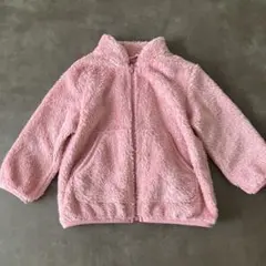 UNIQLO フリースジャケット　80cm ピンク色