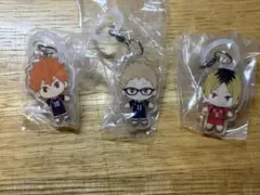 ☆*も様 ハイキュー!! ふらっとめじるしアクセサリー　ガチャガチャ　3体セット