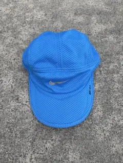 Nike 青 メッシュキャップ　00s city y2k テック　ブルー テニス
