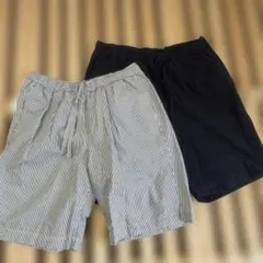 [2着セット]MUJILABO ストライプ Sサイズ ショートパンツのサムネイル