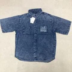新品　CORISCO デニムワークシャツ　XLサイズ　インディゴブルーのサムネイル