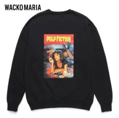 WACKO MARIA PULP FICTION ロンT 黒L 新品未使用 WACKO MARIA (ワコマリア) PULP FICTION / CREW NECK LONG