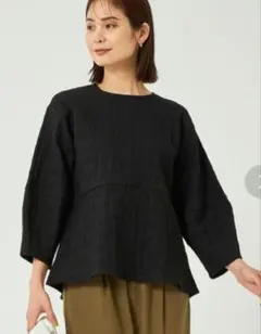 美品　green label relaxing　フォルムツイードプルオーバー