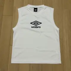 UMBRO アンブロ ノースリーブ プラクティスシャツ ホワイト 160
