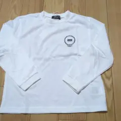 新品☆コムサイズム　白　サークルプリント長袖Tシャツ120㎝