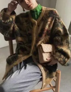 Ameri VINTAGE 3WAY NOSTALGIC RUG KNIT