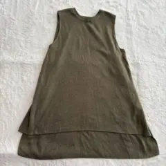 ショコラフィネローブ　ノースリーブ　ニットワンピース　Ｆ　カーキ