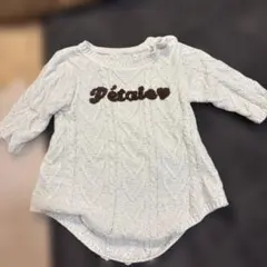 バースデイ　ニットロンパース　80センチ　mamaraku