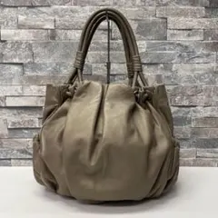 M*K様 GIORGIO ARMANI レザー ハンドバッグ グレーのサムネイル