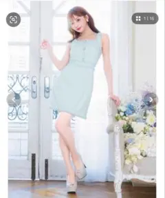 [DAZZY]キャバドレスノースリーブゴールド ボタンフリンジ タイトミニドレス