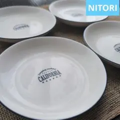 ニトリ　皿　カフェプレート　 ケーキ皿　取り皿　西海岸カフェのサムネイル