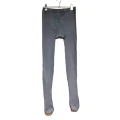 キッズ　女の子　可愛い　星柄　インナー　伸縮　防寒　フリーサイズ　灰色　タイツ