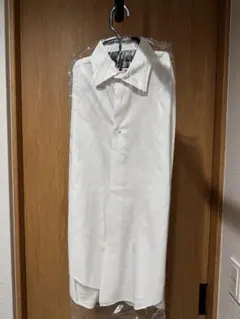 Maker's shirt 鎌倉　長袖シャツ　白無地　青ストライプ　38-82