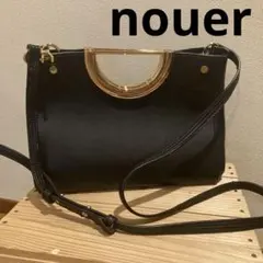 ヌエール nouer ブラック トートバッグ　ショルダーバッグのサムネイル