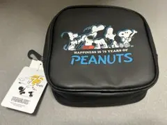 しまむら スクエアポーチ スヌーピー ブラック