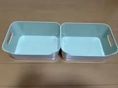 IKEA　VARIERAヴァリエラ　収納ボックス　パステルグリーン2個セット￼のサムネイル