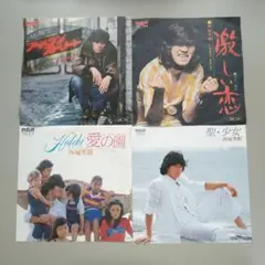 西城秀樹のレコード 4枚