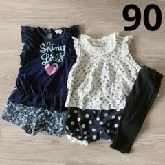 ⭐️SALE⭐️ 90cm カットソー 半袖 ショートパンツ レギンス anyFAM