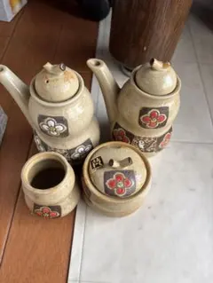 絵唐津皆具 古川華山作 清寂 茶道具 水指 建水 蓋置 - メルカリ