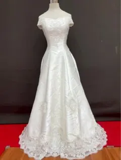 特別セール T-401-386中古ウエディングドレス⭐︎ホワイト☆マーメイド 