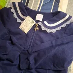 axes femme ネイビー セーラー襟 パーカー110