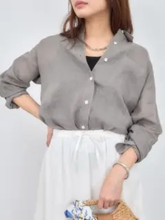 COHINA ベーシックラミーシャツのサムネイル