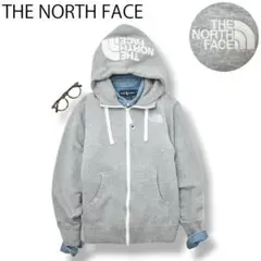 【リアビュー フルジップフーディ】ノースフェイス スウェット パーカー グレー