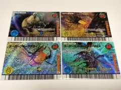 ムシキング　ダイヤモンドブルー　わざカード　4枚セット　まとめ売り