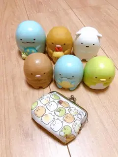 すみっコぐらし フィギュア マスコット がま口ポーチ まとめ売り