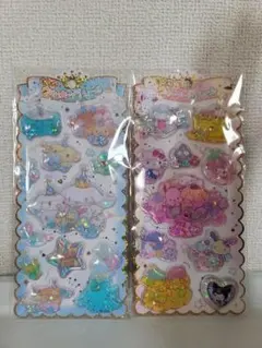【新品未使用品】サンリオ キラキラウォーターinシール 2枚セット