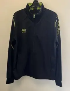 ★UMBRO★ジャージ　黒/黄緑☆Lサイズのサムネイル