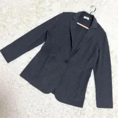 エーシーデザインバイアルファキュービック　ジャケット　テーラード　グレー　（L）