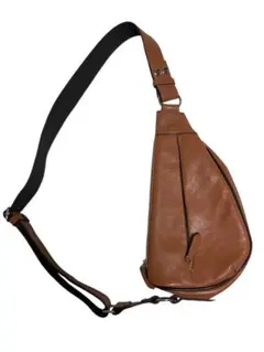 L.E.D.BITES ブラウン レザー ボディバッグ