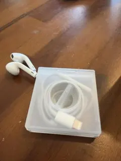 Apple純正 EarPods Lightning無印良品ケーブル収納ケース付