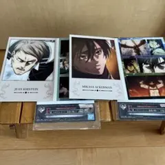 【新品】進撃の巨人 一番くじ F賞　メモリアルカード ミカサ　ジャン