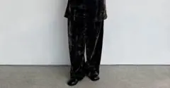 anuke Velour Track Pants チャコールグレー 36 - メルカリ
