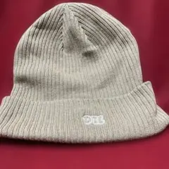DTL ベージュ リブ編みニット帽　未使用
