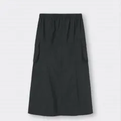 GU カーゴマキシスカート L ブラック 黒
