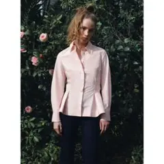 ZARA ポプリン ペプラム シャツ ZW COLLECTION