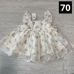 babygap 花柄 ワンピース 6-12m 70