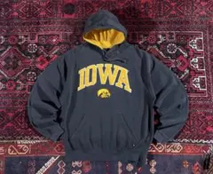 USA古着 カレッジロゴ プルオーバー パーカー ブラック XL