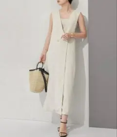 AUNT MARIE'S ワンピース ダブルロングワンピース / ジャ