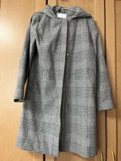 2wayGLOBALWORK WOOLLYTECグレンチェックフード付きコートM - メルカリ