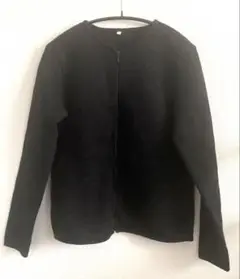 無印良品 ニットフリース カーディガン ジャケット アウター 無印 ムジ 黒