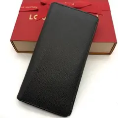 ルイヴィトン タイガ ポルトフォイユ ブラザ 黒 ブラック長財布