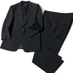 【美品】エステーデュポン　高島屋　スーツ　ジャケット　パンツ　セットアップ　黒